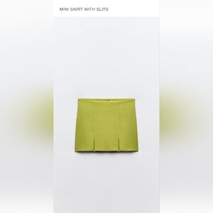 Zara mini skirt with slits